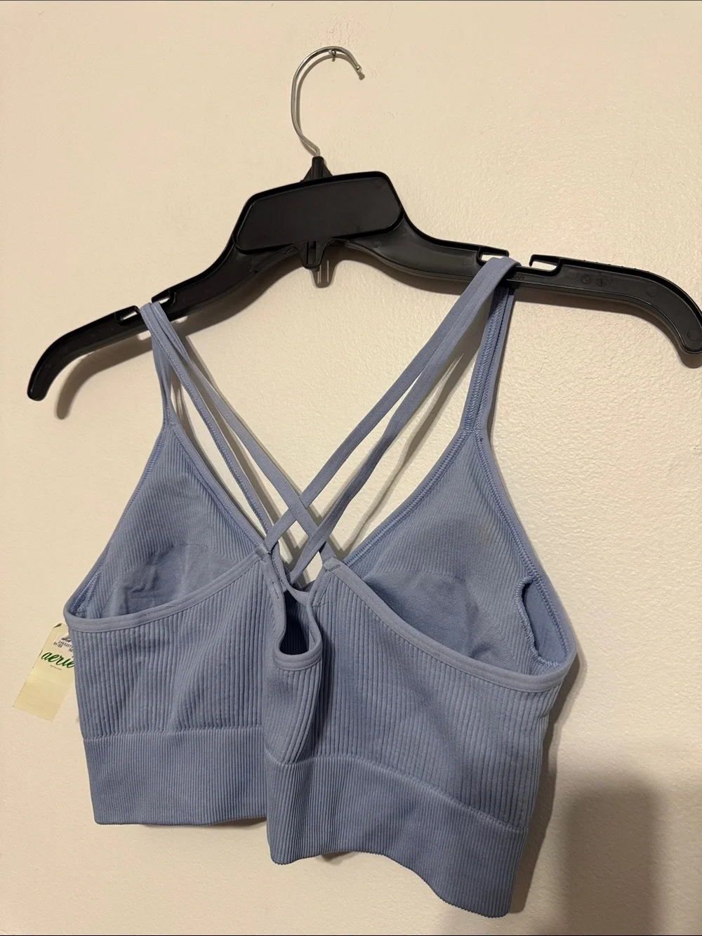 Aerie Light Blue Strappy Bralette Crop Top